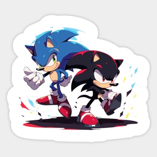 sonic and shadow Sticker